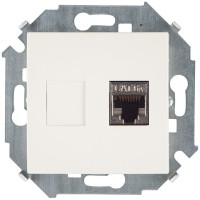 Simon 15 Слоновая кость Розетка компьютерная RJ45 кат.6A (АМР, FTP) 1591563-031 фото