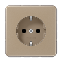 JUNG CD500 Золотая бронза Розетка Schuko 16A 250V с защитой от детей CD1520KIGB фото