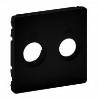 Legrand Valena Life Black лицевая панель для розеток TV-SAT, антрацит. 756822 фото