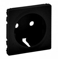 Legrand Valena Life Black лицевая панель розетки 2К+З, антрацит. 756202 фото