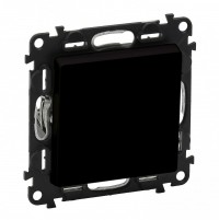 Legrand Valena Life Black переключатель промежуточный 10АХ 250В. С лицевой панелью. Винтовые зажимы, антрацит. 756317 фото