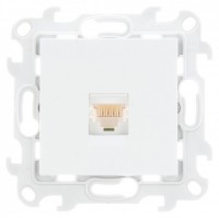 Simon 24 Белая Розетка RJ45 кат. 5е UTP 2410598-030 фото