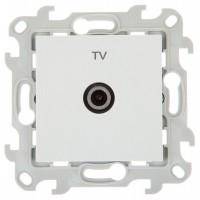 Simon 24 Белая Розетка TV одиночная 2450477-030 фото
