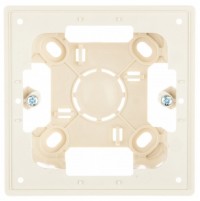 Simon 24 Слоновая кость Коробка монтажная для накладного монтажа на 1 модуль 2400751-031 фото