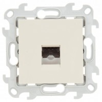 Simon 24 Слоновая кость Телефонная розетка RJ11, сл. кость 2410480-031 фото