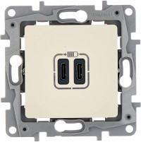 Legrand ETIKA слоновая кость зарядка USB C-C 672335 фото