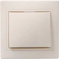 IEK KVARTA ВС10-1-0-Км Выключатель 1кл 10А керам. крем. EVK10-K33-10-K фото