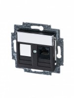 ABB Levit антрацит Розетка компьютерная RJ45 кат,5e+заглуш,, антрацит 2CHH295117A6063 фото