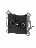ABB Levit антрацит Розетка TV-R, оконечная, антрацит 2CHH083503A6063 фото