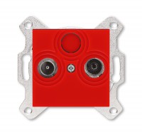ABB Levit красный Розетка TV-R, оконечная, красный 2CHH083503A6065 фото