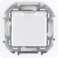 Legrand Inspiria белый розетка 2К+З IP 44 с откидной крышкой и шторками - немецкий стандарт - 16 А - 250 В 673740 фото
