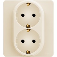 Legrand Inspiria слоновая кость розетка 2 x 2К+З - немецкий стандарт - 16 А - 250 В 673751 фото