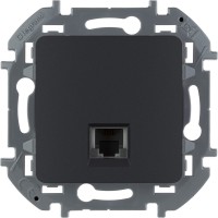 Legrand Inspiria антрацит телефонная розетка RJ11 673823 фото