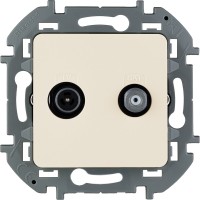 Legrand Inspiria слоновая кость розетка TV/SAT звезда 673881 фото