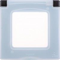 Legrand Inspiria антрацит рамка с защитной крышкой IP 44 673923 фото