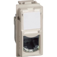 BTicino Living now песочный розетка компьютерная RJ45 cat5e UTP 1 мод KM4279C5E фото
