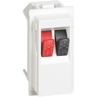 BTicino Living now белый розетка для аудиоколонок стерео 1 мод KW4294 фото