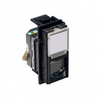 BTicino Living now чёрный розетка компьютерная RJ45 cat5e UTP 1 мод KG4279C5E фото