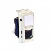 BTicino Living now белый розетка компьютерная RJ45 cat6 UTP 1 мод KW4279C6 фото