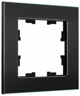 IEK Brite Decor чёрный металл рамка 1 место BR-M12-M-K02 фото