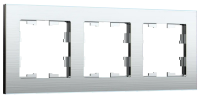 IEK Brite Decor алюминий металл рамка 3 места BR-M32-M-K47 фото