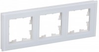 IEK Brite Decor белый глянец стекло рамка 3 места BR-M32-G-K01 фото