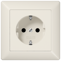 JUNG Штепсельная розетка SCHUKO 16A 250V~ с защитой от детей слоновая кость AS1520KI фото