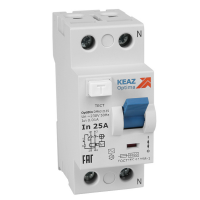 КЭАЗ ВДТ без защиты от сверхтоков OptiDin DМ63-2363-AС-УХЛ4 (2P, 63, 100mA) 254187 фото