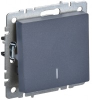 IEK Brite Base маренго выключатель 1-клавишный с индик. 10А BR-V10-1-10-K35 фото