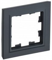IEK Brite Base графит рамка 1 место BR-M12-K53 фото