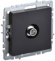 IEK Brite Base чёрный розетка TV оконечнаяная BR-A10-O-K02 фото