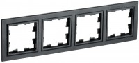 IEK Brite Base чёрный рамка 4 места BR-M42-K02 фото