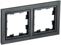 IEK Brite Base чёрный рамка 2 места BR-M22-K02 фото