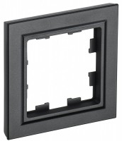 IEK Brite Base чёрный рамка 1 место BR-M12-K02 фото