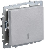 IEK Brite Base алюминий выключатель 1-клавишный с индик 10А BR-V10-1-10-K47 фото