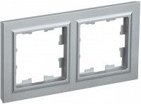 IEK Brite Base алюминий рамка 2 места BR-M22-K47 фото