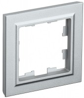 IEK Brite Base алюминий рамка 1 место BR-M12-K47 фото