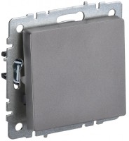 IEK Brite Base сталь выключатель 1-клавишный самовозвратный 10А BR-V14-0-10-K46 фото