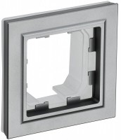 IEK Brite Base сталь рамка 1 место IP44 BR-M12-44-K46 фото