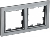 IEK Brite Base сталь рамка 2 места BR-M22-K46 фото