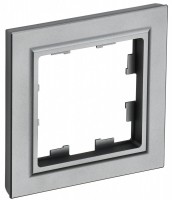 IEK Brite Base сталь рамка 1 место BR-M12-K46 фото