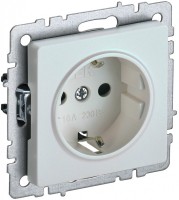 IEK Brite Base жемчуг розетка 1-м с заземлением, с защ шторк 16А BR-R14-16-K36 фото