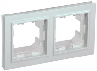 IEK Brite Base жемчуг рамка 2 места  IP44 BR-M22-44-K36 фото