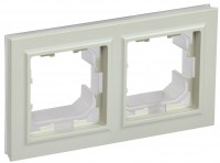 IEK Brite Base бежевый рамка 2 места  IP44 BR-M22-44-K10 фото