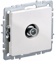 IEK Brite Base белый розетка TV проходная BR-A10-P-K01 фото