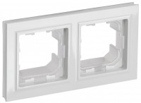 IEK Brite Base белый рамка 2 места  IP44 BR-M22-44-K01 фото