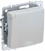 IEK Brite Base жемчуг розетка 1-м с заземлением, с защ шторки крышк 16А IP44 BR-R16-16-44-K36 фото