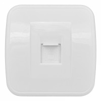 EKF Basic Минск Белый Розетка RJ-45, 1А, 120В, ОП EGK01-035-10 фото