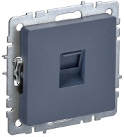 IEK Brite Base маренго розетка компьютерная RJ45 кат.5E BR-K10-1-K35 фото