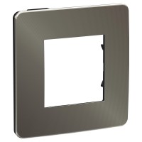 Unica Studio никель / антрацит рамка 1-ная NU280253 фото